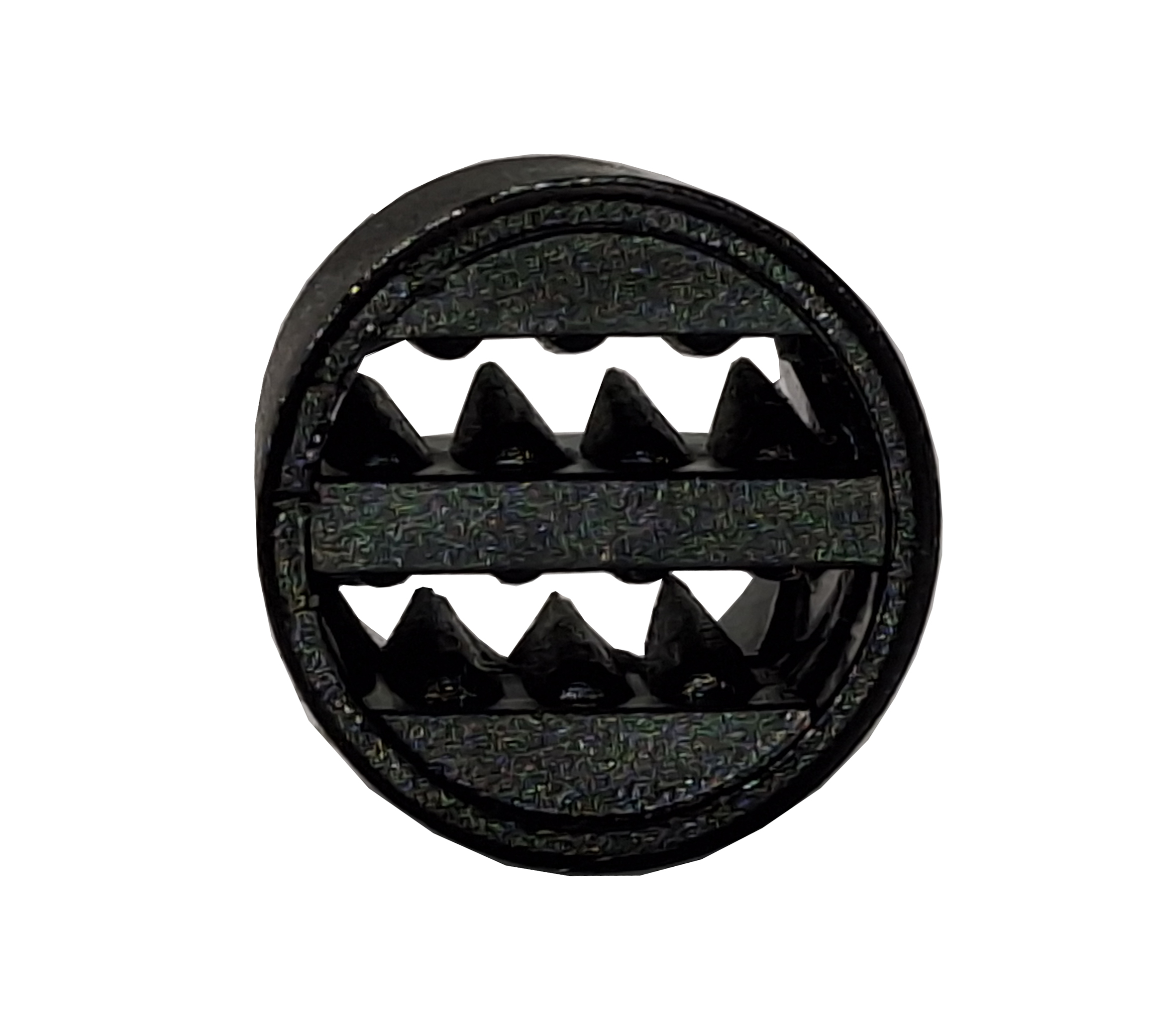 Detailaufnahme eines Festivalbändchen Verschlusses mit Widerhäckchen. Close-up of a festival wristband closure with barbs.